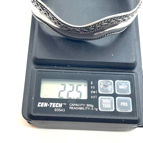 Sterling .950 Decorative Cuff